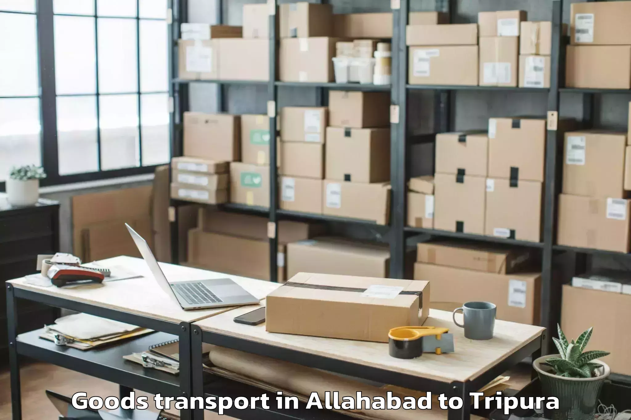 Book Allahabad to Kumarghat Goods Transport